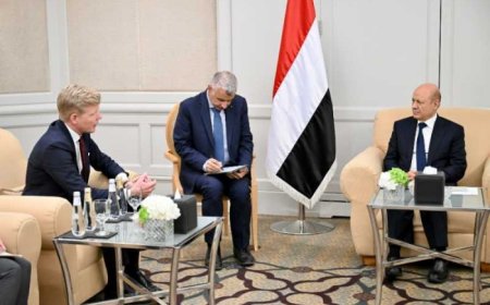 المبعوث الأممي يلتقي برئيس مجلس القيادة الرئاسي ويتجاهل مناقشة اهم ملفات المرحلة