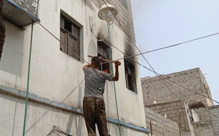 خسائر مادية في حادثة حريق جديدة بأحد المنازل شمال عدن