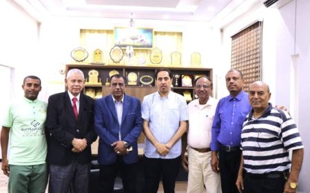 وزير الشباب والرياضة يبحث استعدادات نادي شباب القطن لبطولة العرب لكرة اليد