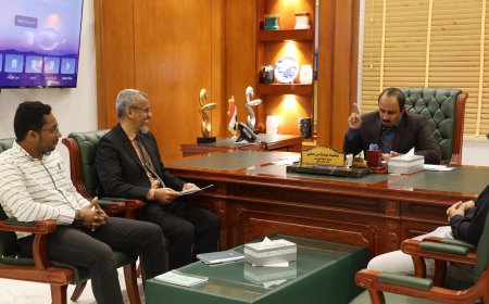 محافظ حضرموت يتابع برامج تعزيز الشراكة المجتمعية والتعليم الفني مع مؤسسة العون