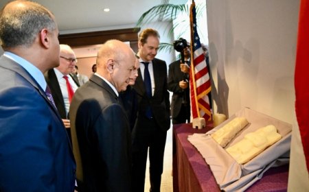 الحكومة اليمنية تتسلم 14 قطعة أثرية مهربة من أسرة نيوزيلندية