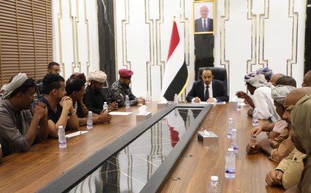 محافظ حضرموت يلتقي لجنة المقاومة الجنوبية ويشيد بجهود لم الشمل