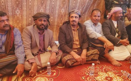 أول صورة من الهضبة تجمع المحافظ بن ماضي والوكيل بن حبريش.. شاهد تعليق الخليفي على اللقاء