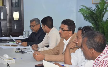 باصريح يترأس اجتماعًا لمعالجة إضراب متعاقدي مستشفى ابن سيناء بالمكلا