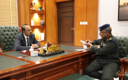 تفاصيل لقاء المحافظ بن ماضي والمدير بلكديش بشأن افتتاح المبنى الجديد لفرع مصلحة الجوازات بالمكلا