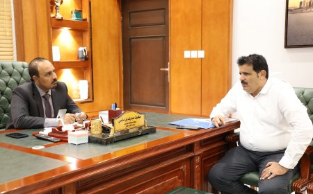 محافظ حضرموت يبحث واقع وأوضاع قطاع المياه والصرف الصحي 