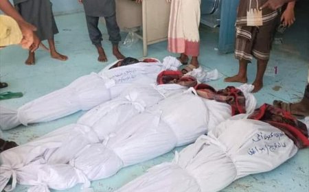 ارتفاع حصيلة المجزرة الحوثية في تعز إلى 14 شهيدًا وجريحًا
