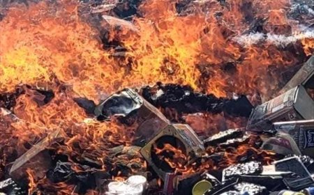 إتلاف أكثر من أربعة أطنان من المواد المخدرة في المهرة