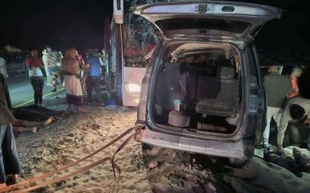 حادث مروع على خط عدن-أبين يسفر عن وفيات وإصابات