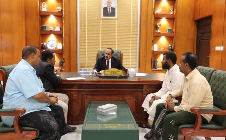 محافظ حضرموت يطلع على أوضاع محكمة الأموال العامة والمرور والمخالفات