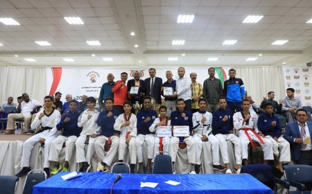 برعاية من محافظ حضرموت.. اختتام بطولة الفقيد إبراهيم الحبشي للتايكواندو بالمكلا 