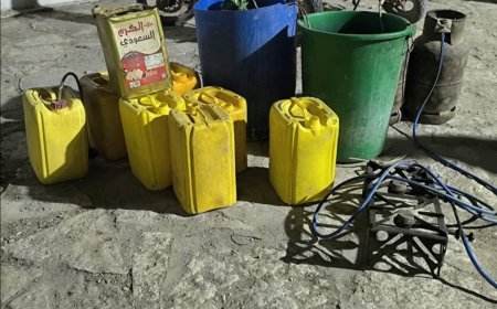 شرطة فوة تتمكن بضبط  مصنع خمر متكامل