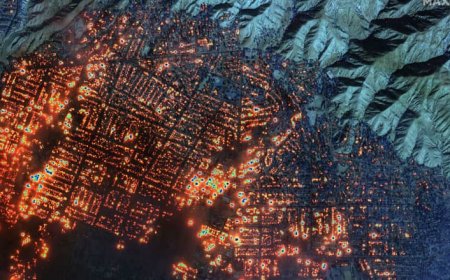 كأن قنبلة ذرية ألقيت على لوس أنجلوس.. مشاهد مرعبة لحرائق كاليفورنيا والخسائر 135 مليار دولار