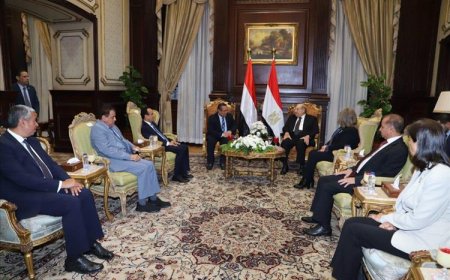 بن دغر يلتقي رئيس مجلس الشيوخ المصري لبحث تعزيز التعاون الثنائي