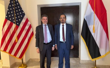 محافظ حضرموت يبحث مع السفير الأمريكي تعزيز استقرار المحافظة والعمل المؤسسي