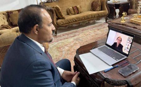 المحافظ بن ماضي يناقش مع سفيرة هولندا تأهيل وادي حجر وزيارتها للمكلا