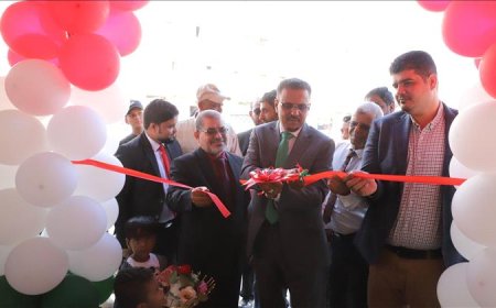 الأمين العام لمحلي حضرموت يفتتح المركز الطبي لجامعة حضرموت في منطقة المساكن