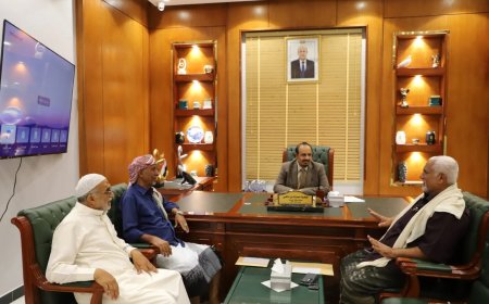 محافظ حضرموت يبحث مع أعضاء مجلس النواب مستجدات الأوضاع والخدمات بالمحافظة