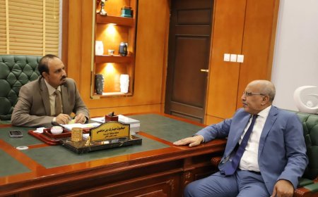 محافظ حضرموت يلتقي رئيس الجمعية الوطنية بالمجلس الانتقالي الجنوبي