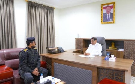 البحسني يطلع على جهود الإدارة العامة لمكافحة المخدرات