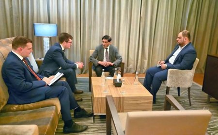 البحسني يبحث مع القائم بأعمال السفارة الروسية مستجدات الأوضاع وتعزيز العلاقات الثنائية