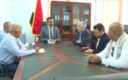 العمقي يناقش أوجه التعاون المشترك مع منظمة اليونبس بحضرموت