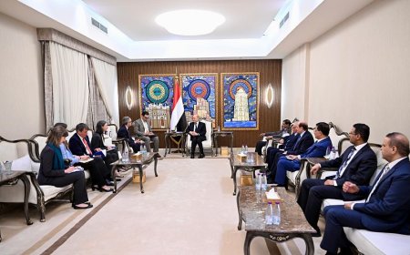 العليمي: الاستقرار مرهون بإنهاء النفوذ الإيراني وتصنيف الحوثيين منظمة إرهابية