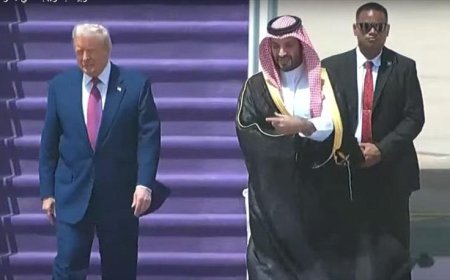 الرئيس الأمريكي يصل إلى العاصمة السعودية الرياض