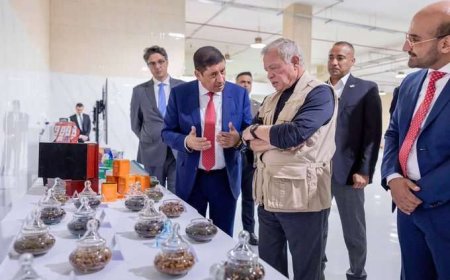 شاهد أول تعليق على زيارة ملك الأردن لأكبر مصانع اليمن