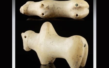 مُطعَّم بالزجاج الأخضر.. تمثال ثور من آثار اليمن في مزاد أرتيمس