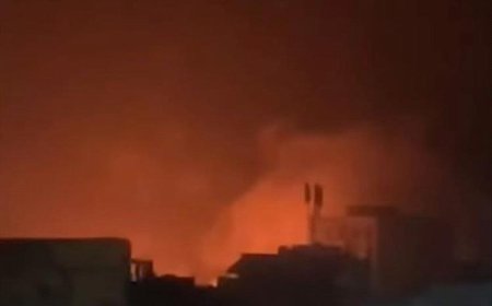 تعز.. قصف حوثي بطائرة مسيّرة يفجّر محطة وقود ويسبب حرائق ضخمة