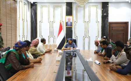 المحافظ بن ماضي يلتقي مقادمة قبائل سيبان ويثمن مواقفهم النبيلة تجاه حضرموت ووحدة كلمة أبنائها