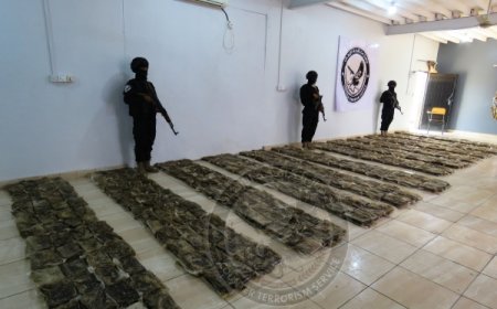 مكافحة الإرهاب بعدن تضبط شحنة ضخمة من المخدرات مخبأة داخل أكياس سكر