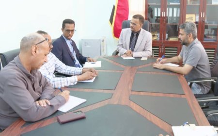 أمين عام محلي حضرموت يناقش مع منظمة الفاو التدخلات الزراعية والبيئية