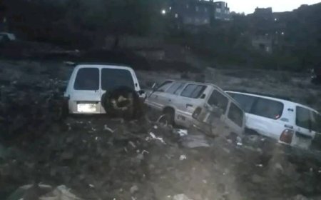 الأمطار الغزيرة تودي بحياة وإصابة 6 أشخاص وتجرف سيارات في تعز
