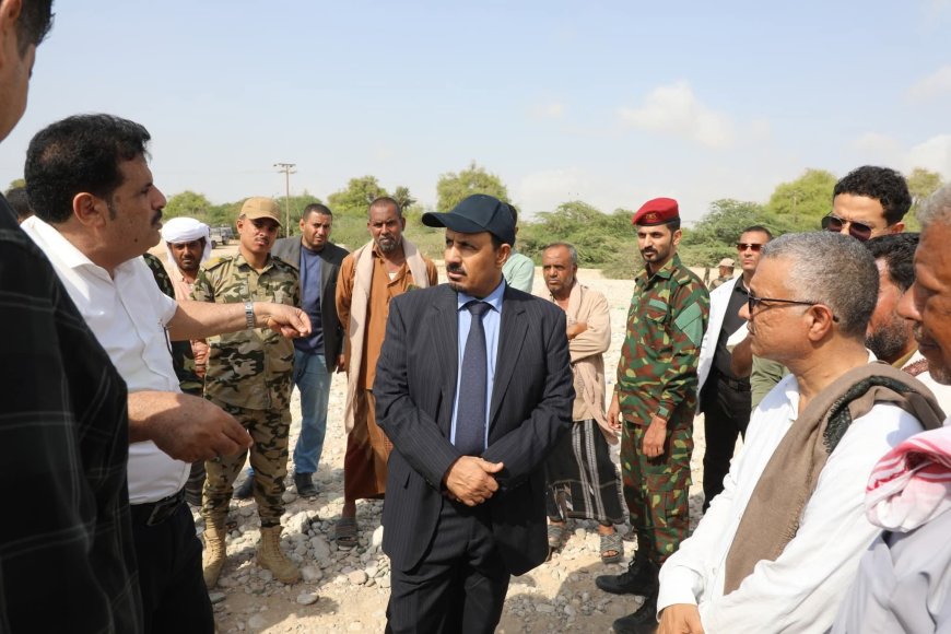 محافظ حضرموت يوجه بحفر ثلاثة آبار جديدة في حقل الشروج لتحسين إمدادات المياه