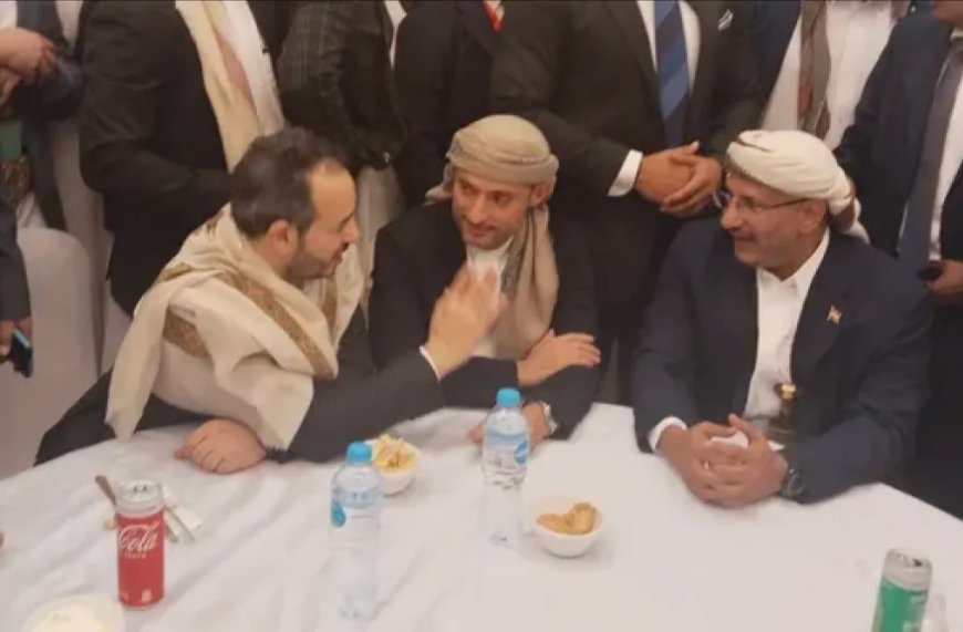 لقاء غير متوقع بين طارق صالح وهاشم الأحمر في قلب القاهرة