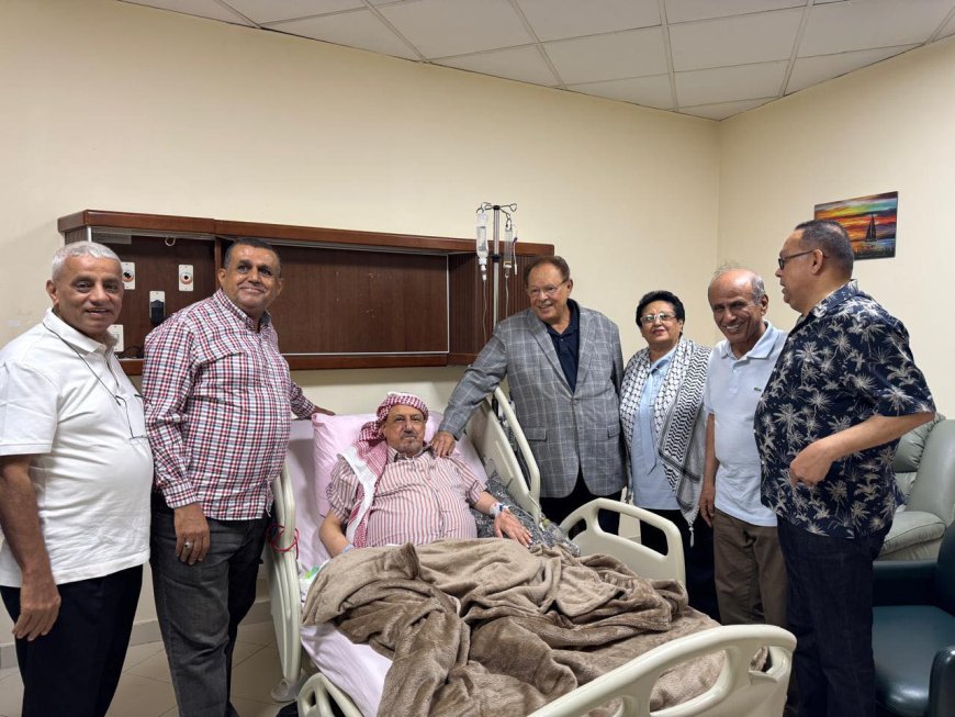 القاهرة.. الرئيس الأسبق علي ناصر محمد يزور الشيخ سلطان البركاني للاطمئنان على صحته 
