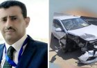 نجاة الدكتور صدام عبدالله من حادث مروري في العاصمة عدن