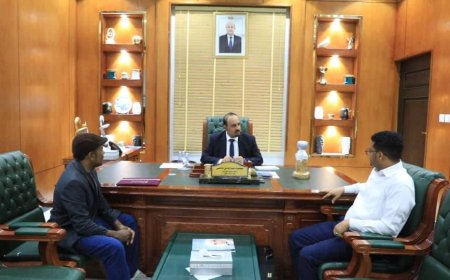 الفن والرياضة في حضرموت.. لقاء يجمع المحافظ بن ماضي والفنان يعقوب هبشان