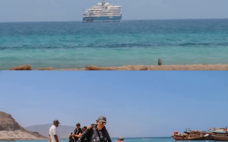 وصول يخت سياحي إلى سقطرى يقل 200 زائر مع انطلاق موسم السياحة الجديد