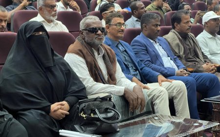 باضروس يؤكد دعم المكفوفين في احتفال اليوم العالمي للعصا البيضاء بالمكلا