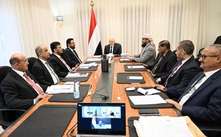 مجلس القيادة يناقش أزمة التمويل ويشيد بتقدم الحكومة في تعزيز الاستقرار النقدي