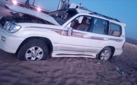 حادث انقلاب مروّع على طريق العبر يصيب عائلة كاملة من أبناء إب