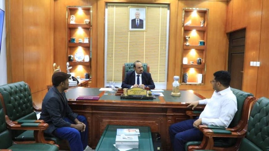 الفن والرياضة في حضرموت.. لقاء يجمع المحافظ بن ماضي والفنان يعقوب هبشان
