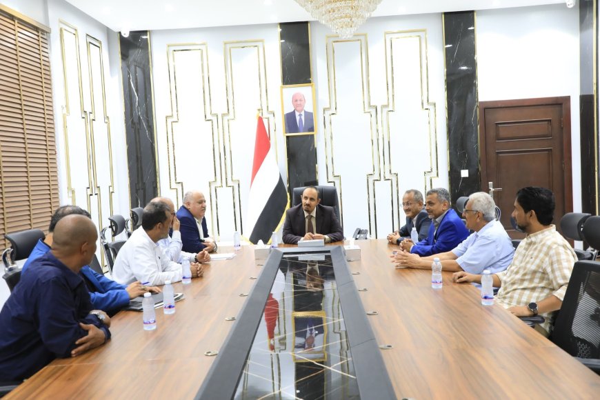 محافظ حضرموت يناقش مع قيادة الكهرباء حلولاً عاجلة لإنهاء أزمة التوليد في الساحل والوادي