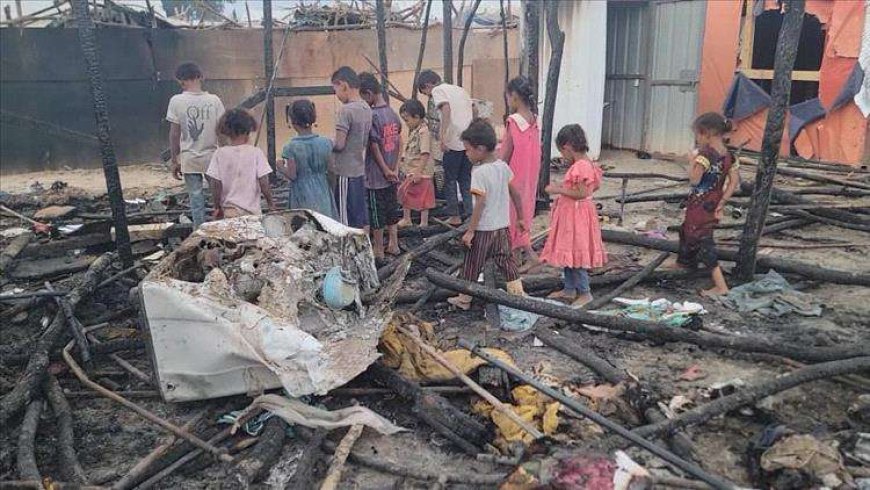 احتراق خمس منازل نزوح بالكامل بسبب ماس كهربائي في أبين