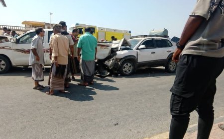 حادث مروري مثير في المكلا.. دهس وفرار ينتهي بتصادم جماعي واعتقال السائق