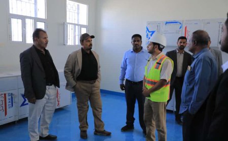 بن ماضي يطّلع على مشروع طاقة نظيفة يرفد شبكة المياه في وادي حضرموت