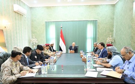 العليمي يترأس اجتماع اللجنة الأمنية العليا لبحث الجاهزية العسكرية